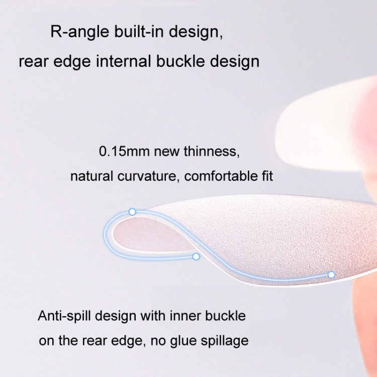 10pairs Of 100pcs/Box Frosted False Nails Artificial Tip, Shape: Short Trapezoid M by bashfashion