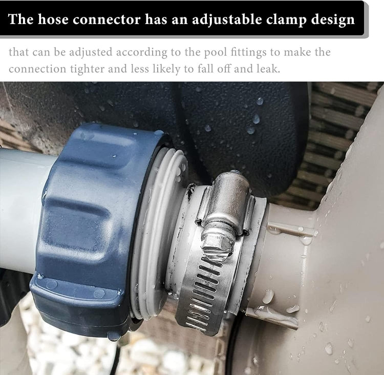 For Intex Pool Hose Adapter with Internal Thread, Spec: 1 A Type Adapter by bashfashion