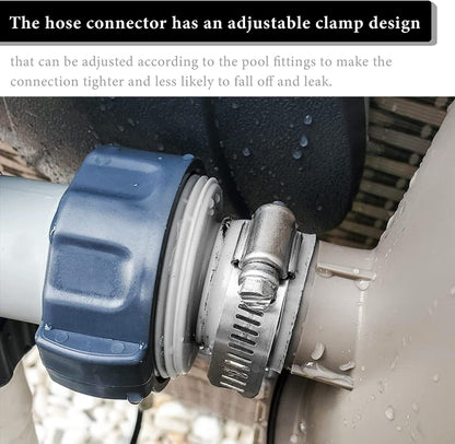 For Intex Pool Hose Adapter with Internal Thread, Spec: B Set by bashfashion