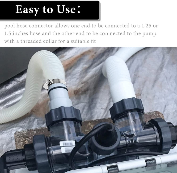 For Intex Pool Hose Adapter with Internal Thread, Spec: 1 A Type Adapter by bashfashion