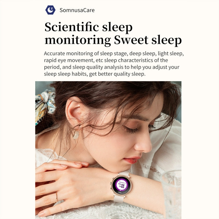 V60 1.39 Inch Health Monitoring Multifunctional Waterproof Bluetooth Call Smart Watch, Color: Rose Red by bashfashion