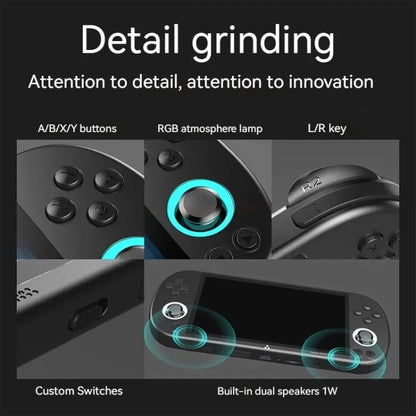 Trimui Smart Pro 4.96 Inch IPS Screen Handheld Game Console Open Source Linux System 64G(Grey) by Trimui