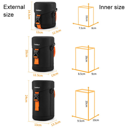 Cwatcun D157 DSLR Camera Lens Barrel Shockproof Thickened Digital Lens Bag Flip Lens Pouch, Color: Extra Large Black by Cwatcun