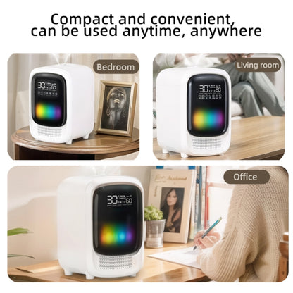 FS101 3.5L Colorful Light Home Bluetooth Music Aromatherapy Humidifier, Spec: EU Plug(Whtie) by bashfashion