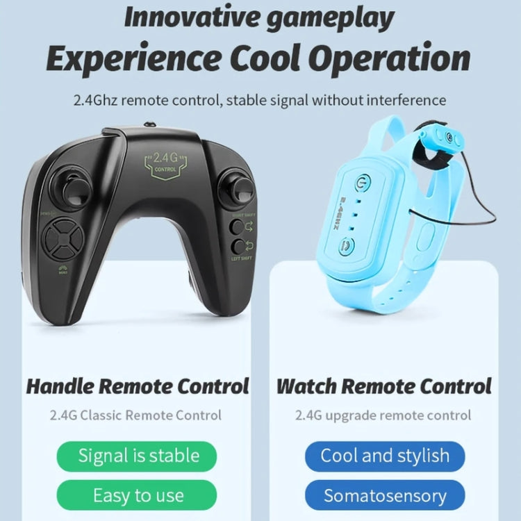 Children RC Car Toy Lights Electric Gesture Sensor Remote Control Twisting Stunt Car, Color: Orange Dual RC(1:12) by bashfashion