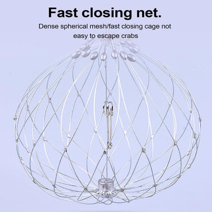 Diameter 52cm/20 Strands Automatically Retractable Crab Cage Wire Crab Opening And Closing Cage by bashfashion