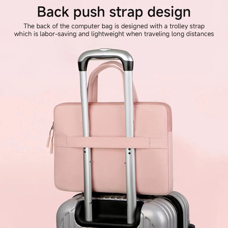 15-15.6inch Universal Laptop Bag Briefcase Multifunctional Shockproof Computer Bag, Color: Black by bashfashion