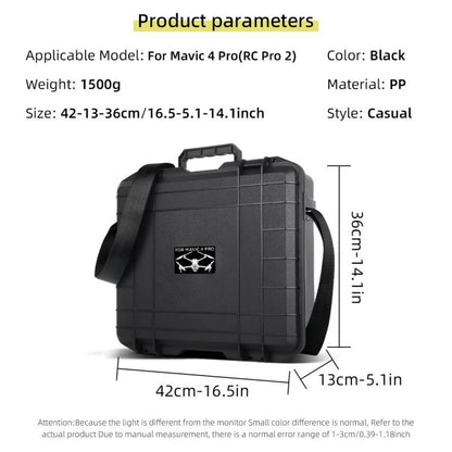 For DJI Mavic 4 Pro Creator Combo RC Pro 2 Explosion-Proof Case Storage Box Suitcase With Shoulder Strap(Colorful Pattern) by bashfashion